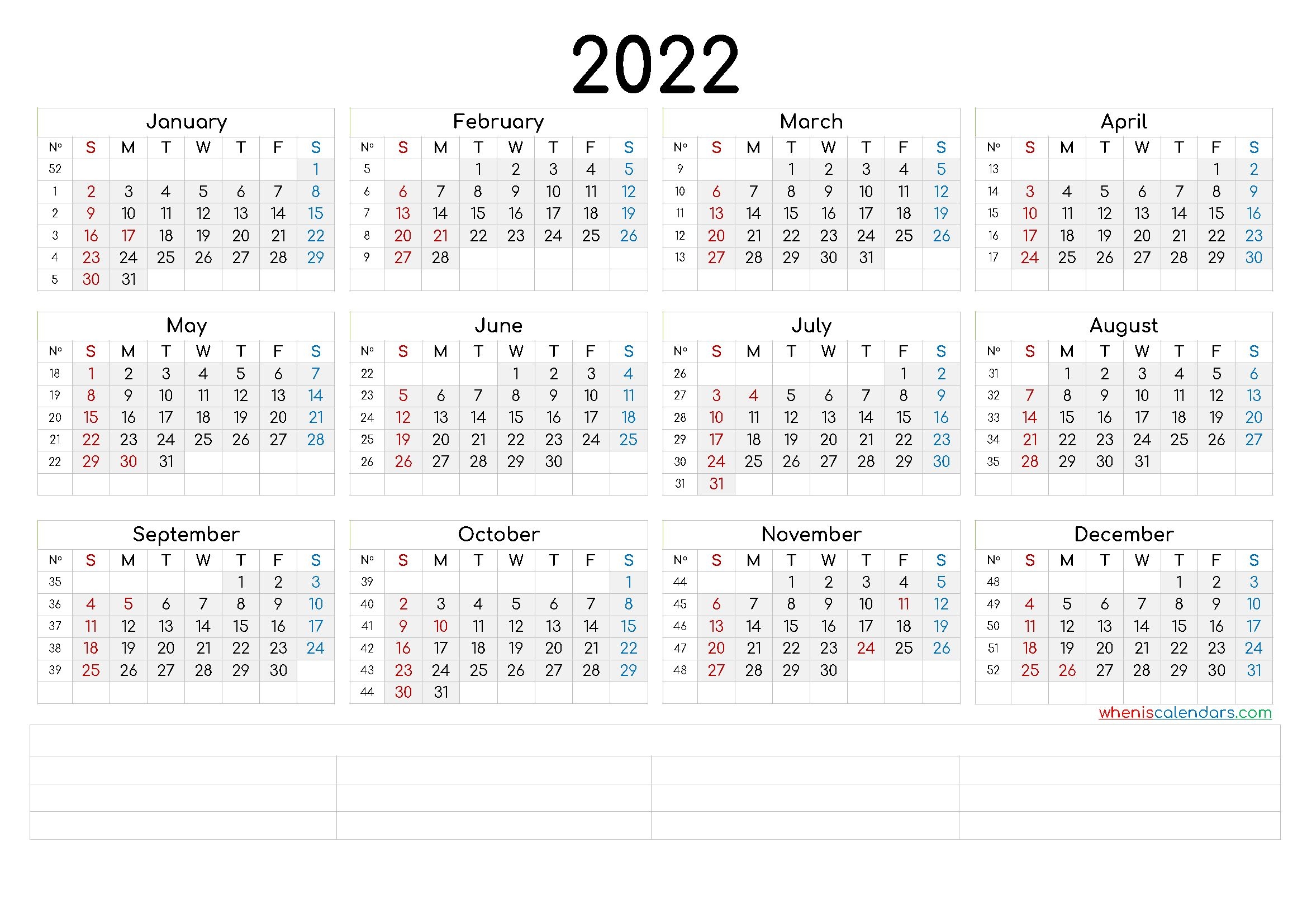 printable 2022 calendarmonth calendraex