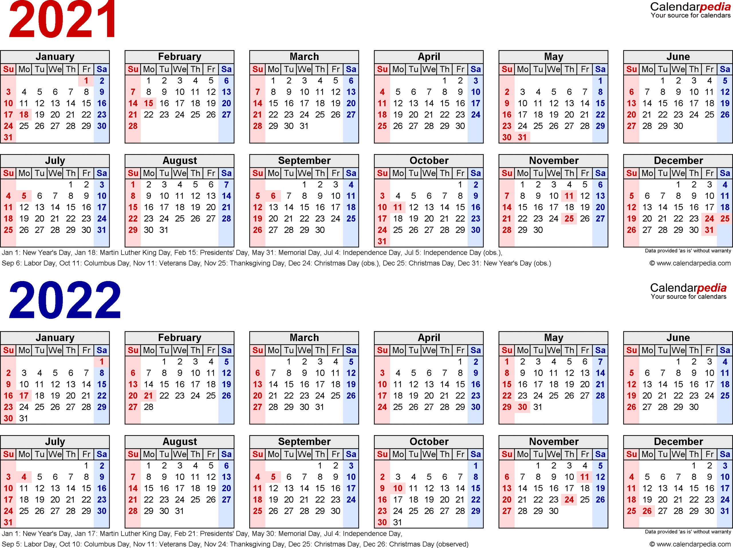 Printable 3 Year Il Caemdar 2020 2022 | Example Calendar