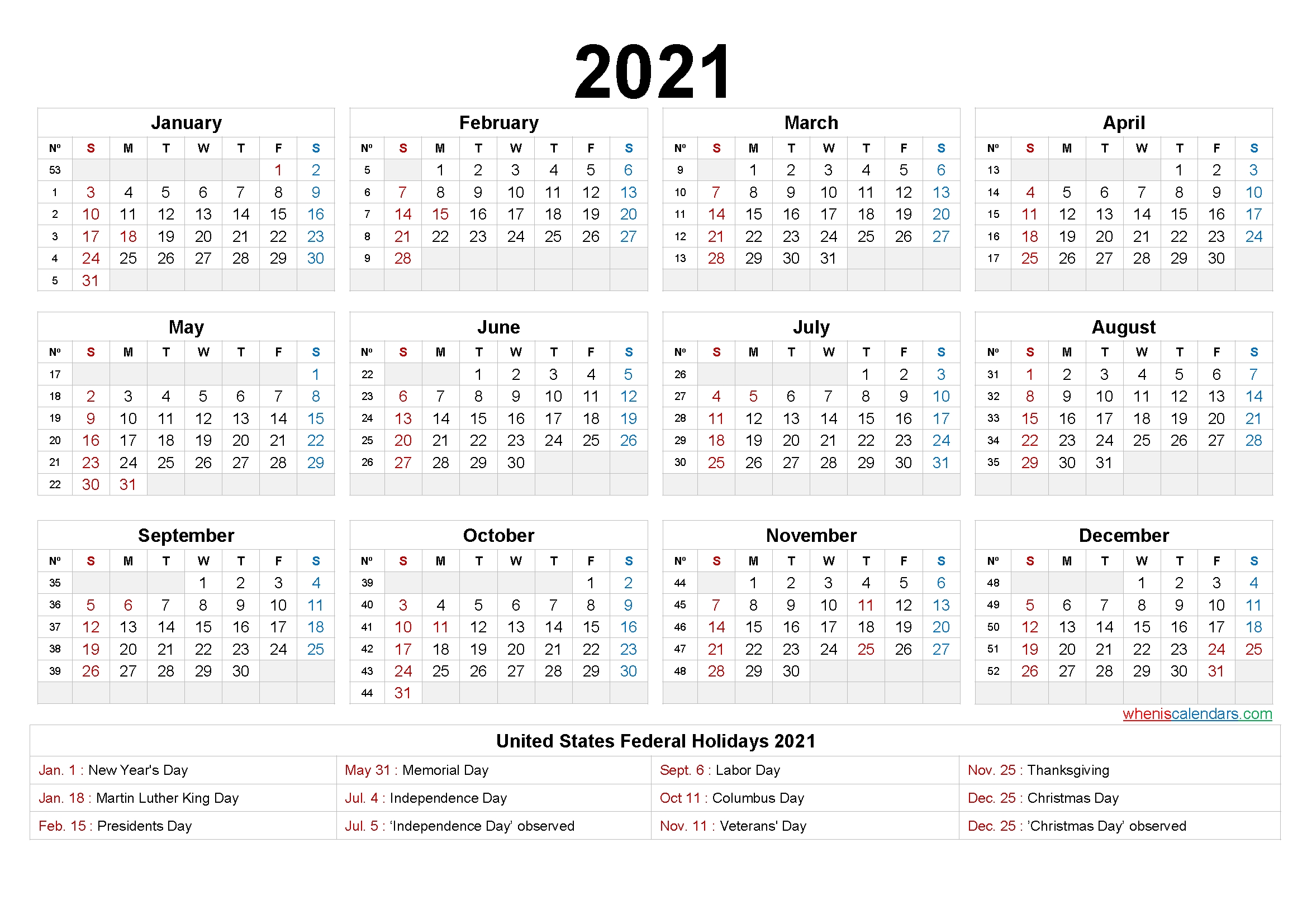 printable 58 2021 calendar 8 5 x 11 2020 yearly