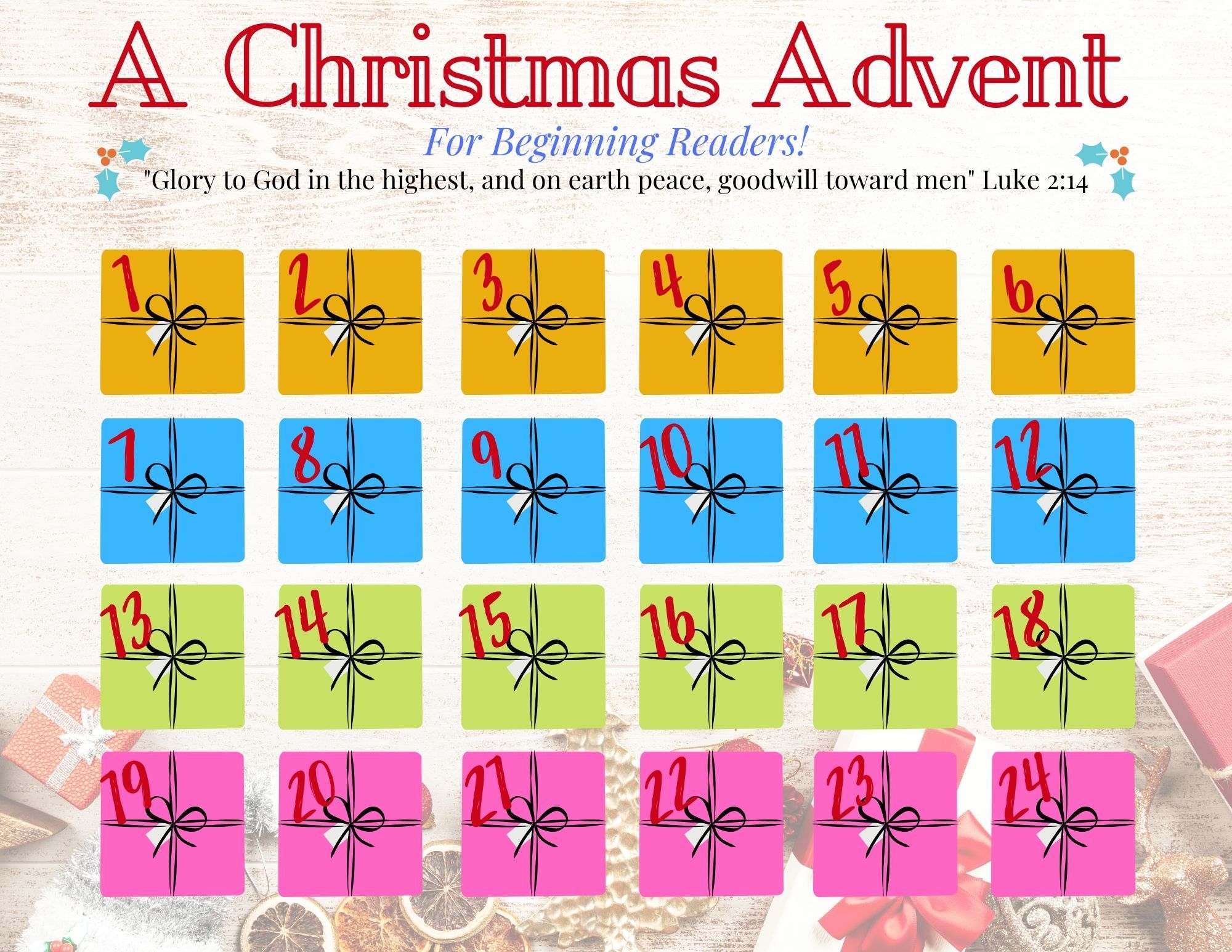 printable advent calendar 2021 easy, scripture filled