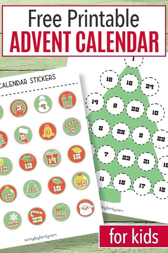 printable advent calendar | get free printable calendar