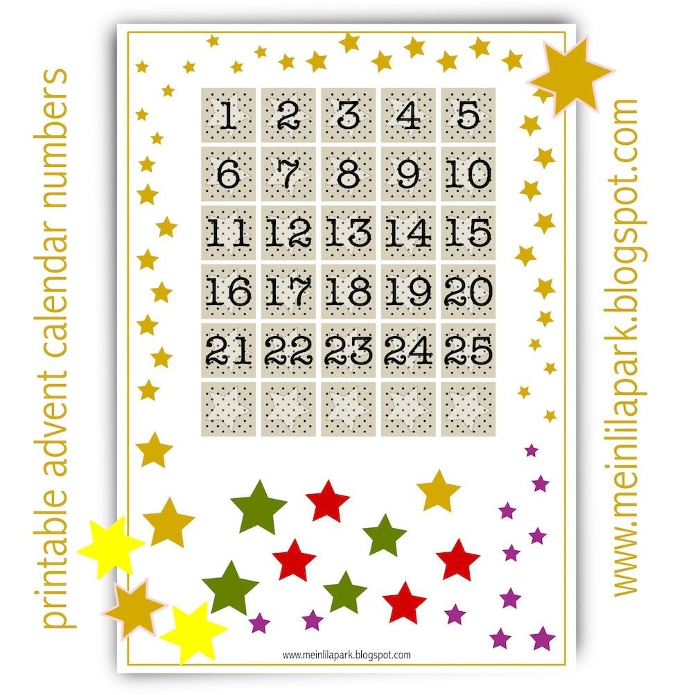 printable advent calendar | get free printable calendar