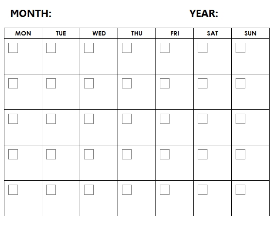 Printable Blank April 2021 Calendar Printable Calendar