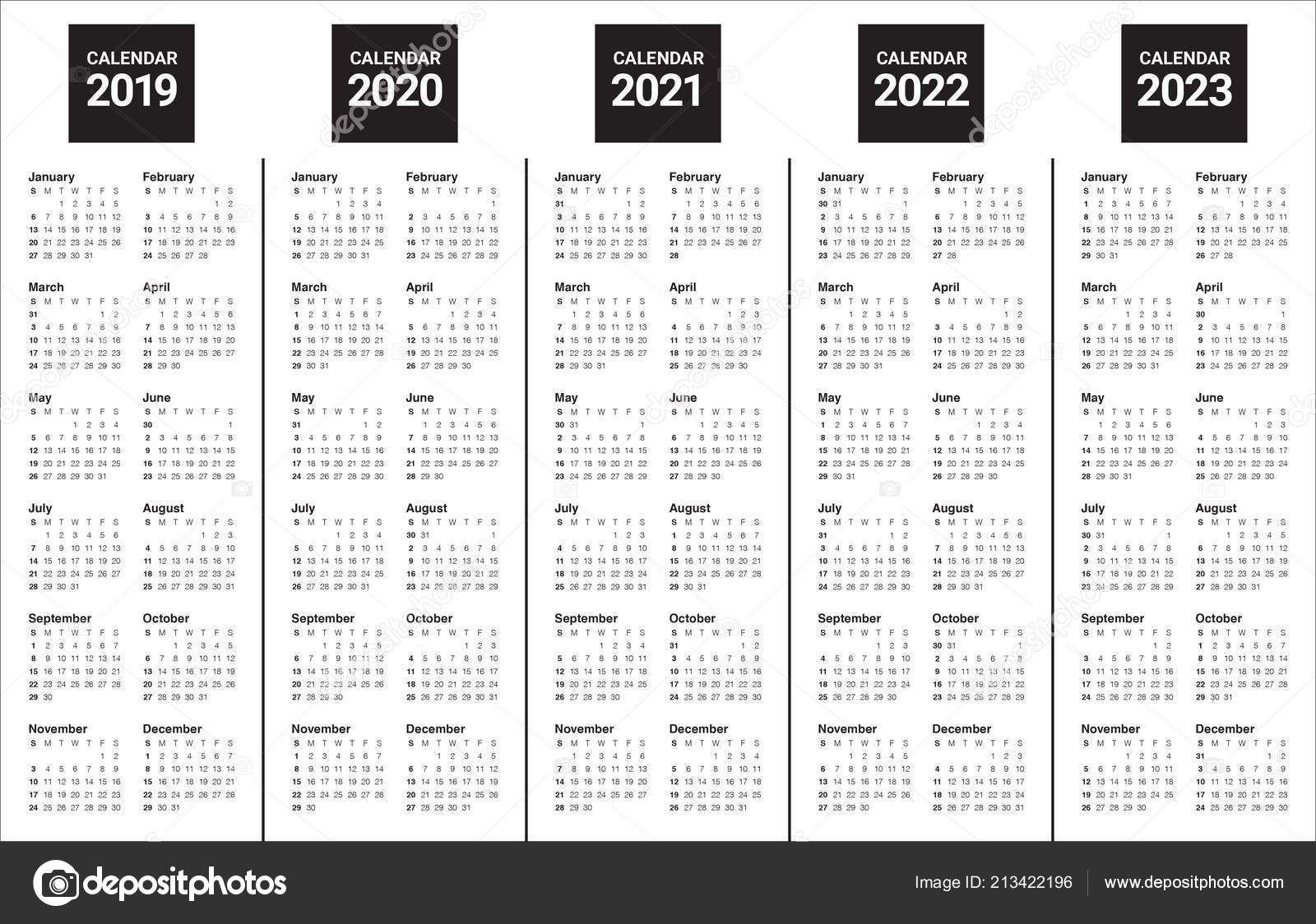 Printable Calendar For 2019/2020/2021/2022/2023 Calendar