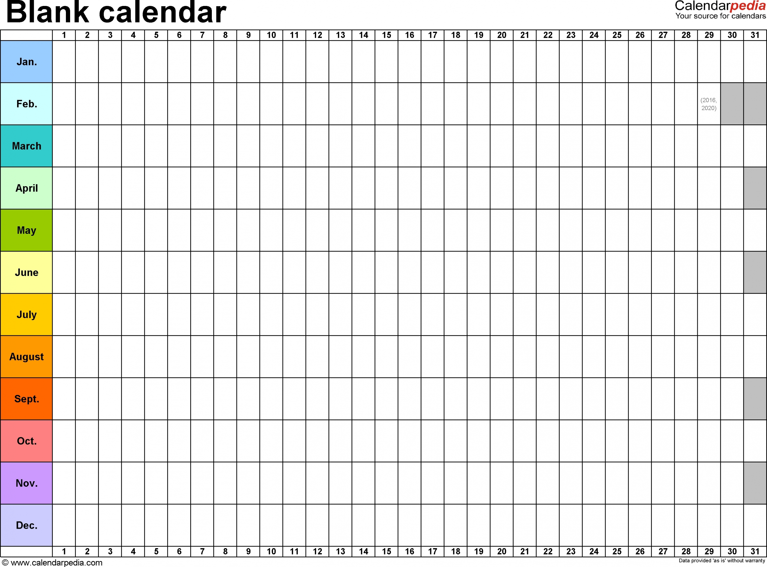 printable calendar you can type into | ten free printable