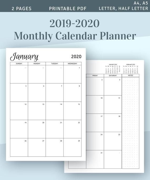 Printable Half Size Monthly Calendar 2021 | Printable March