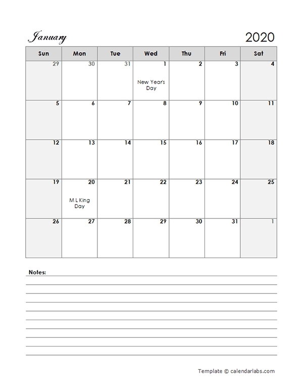 printable monthly calendars large box | ten free printable