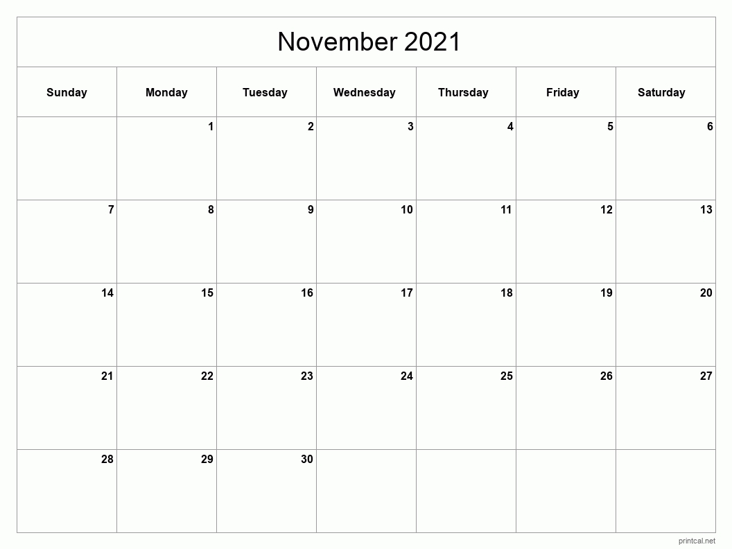 printable november 2021 calendar | free printable calendars