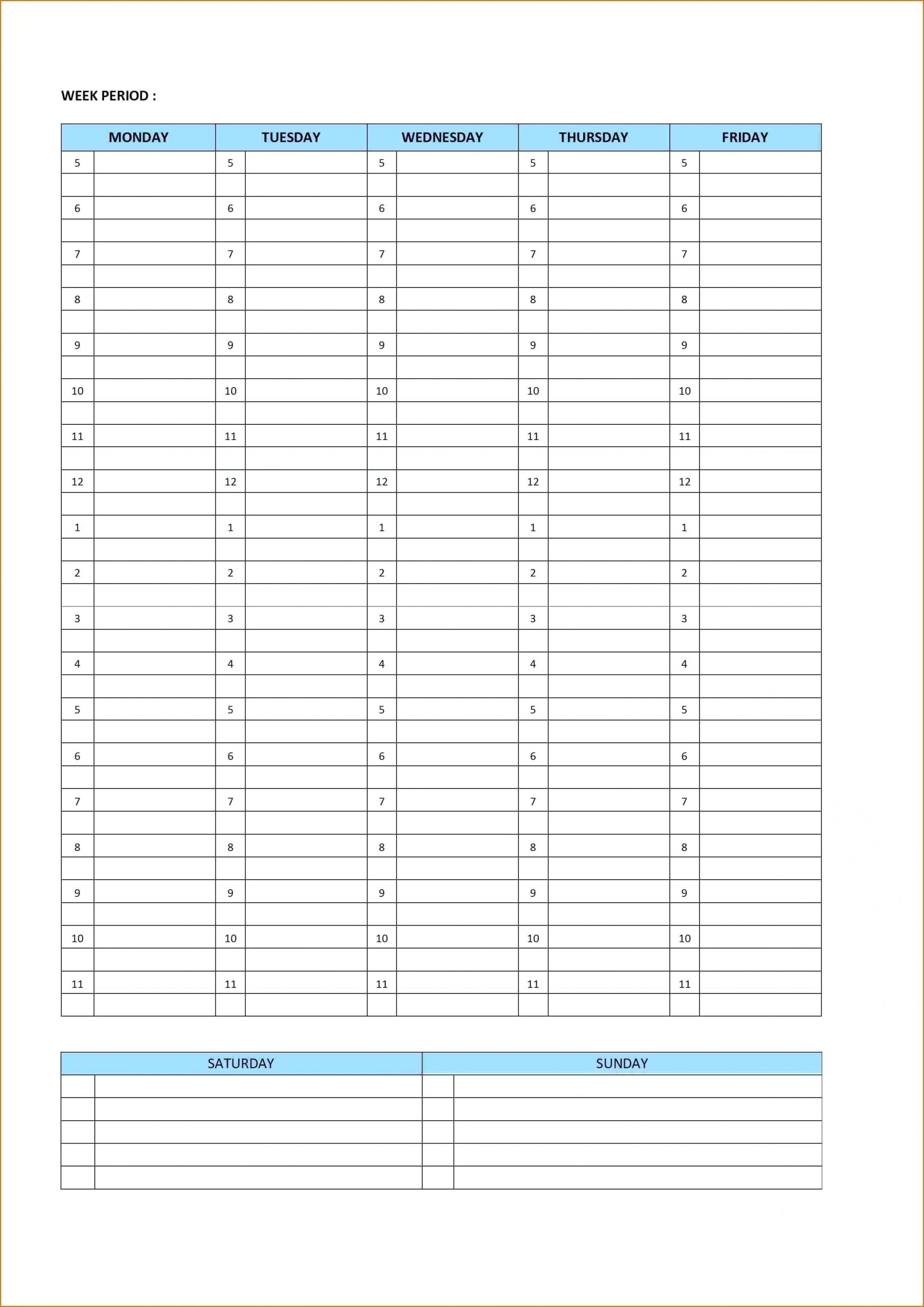 printable weekly calendar with 15 minute time slots