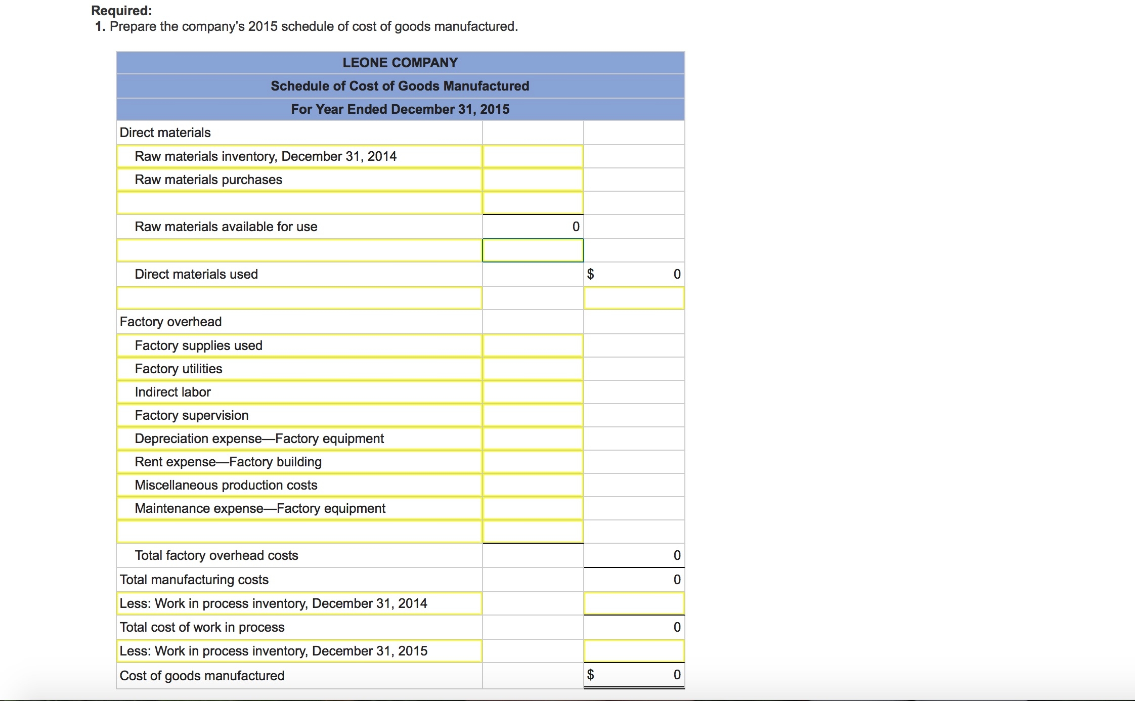 Solved: The Following Calendar Year End Information Is Tak