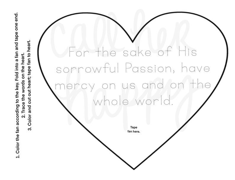 St Faustina Divine Mercy Coloring Page Sheet Liturgical