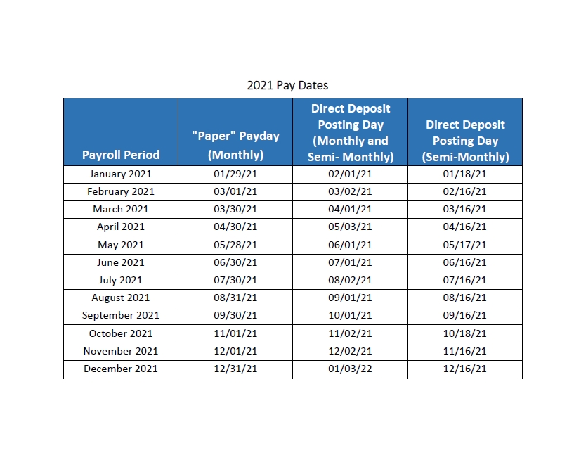 state of california payroll calendar 2021 | payroll calendar