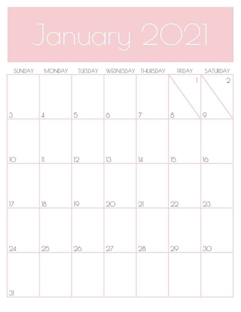 Sunday To Saturday Monthly Calendar 2021 | Calendar