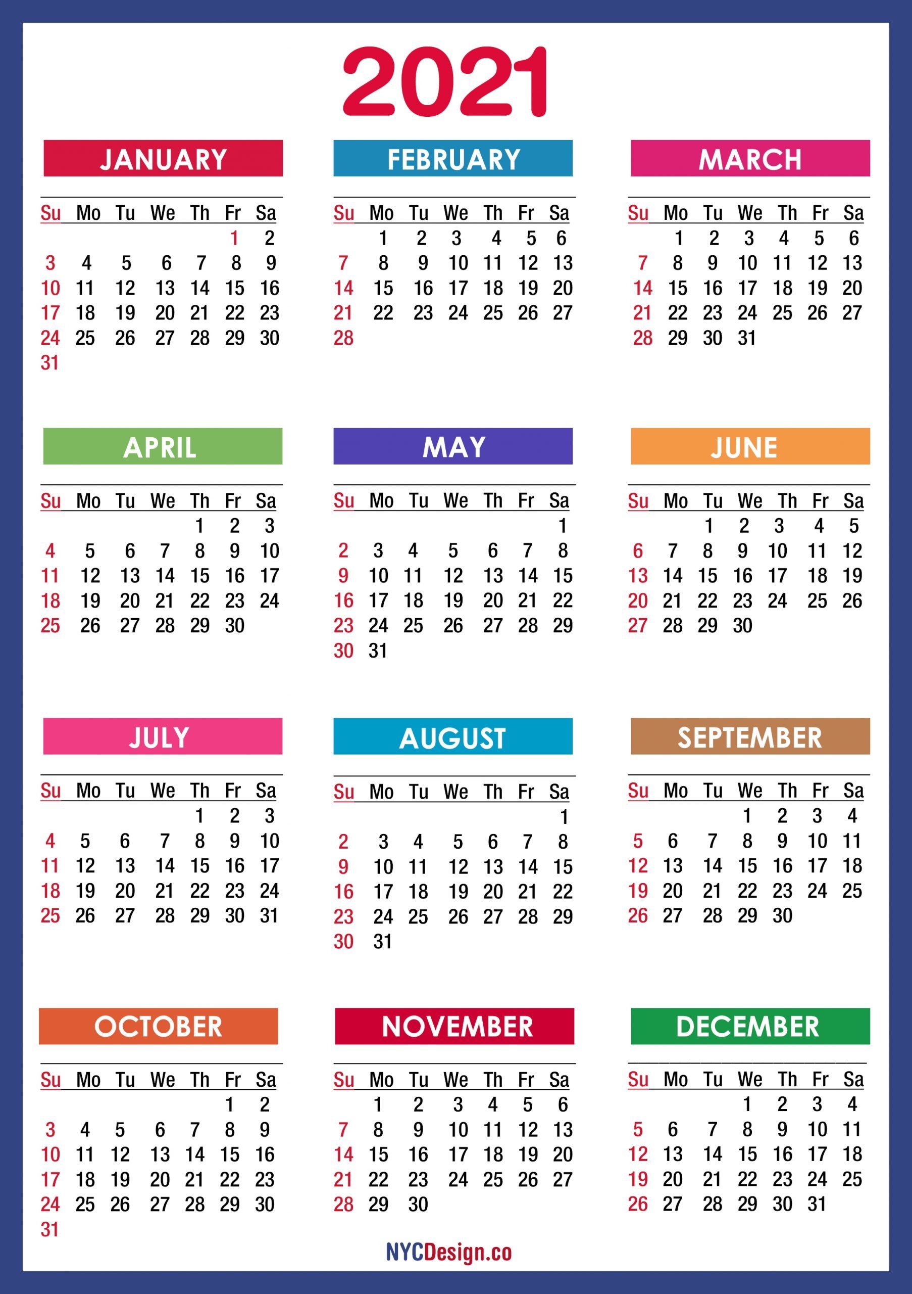 Take 2021 Printable Calendar Free | Calendar Printables