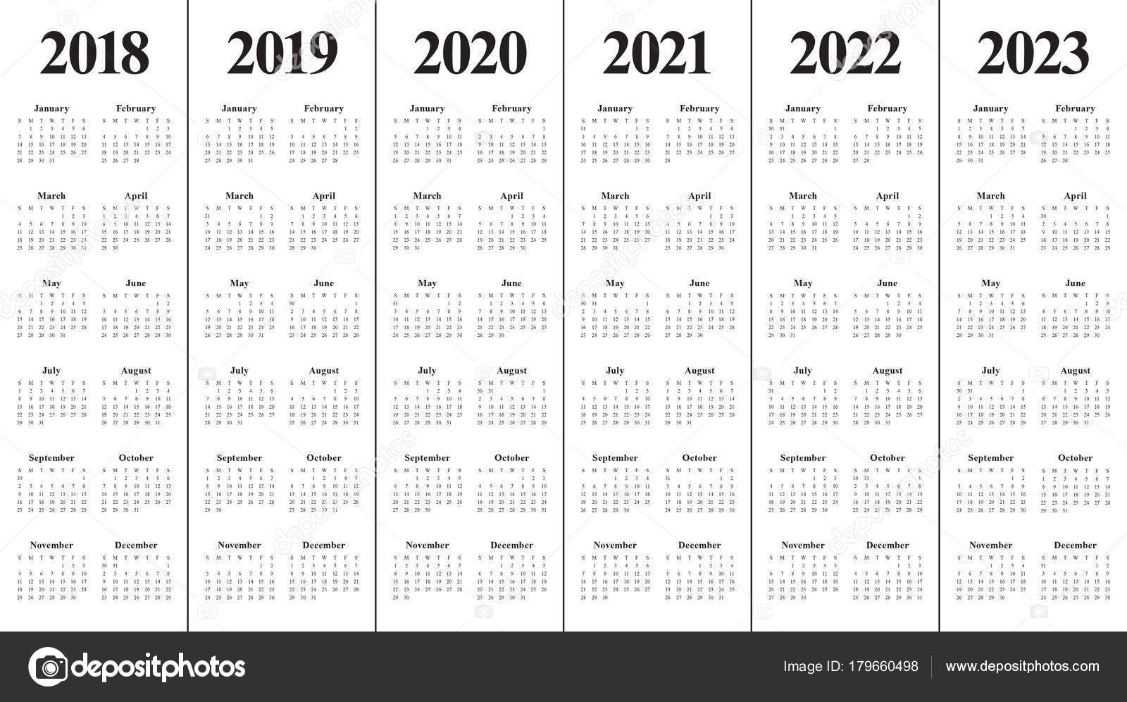 Three Year Printable Calendar 2021 To 2023 | Calendar