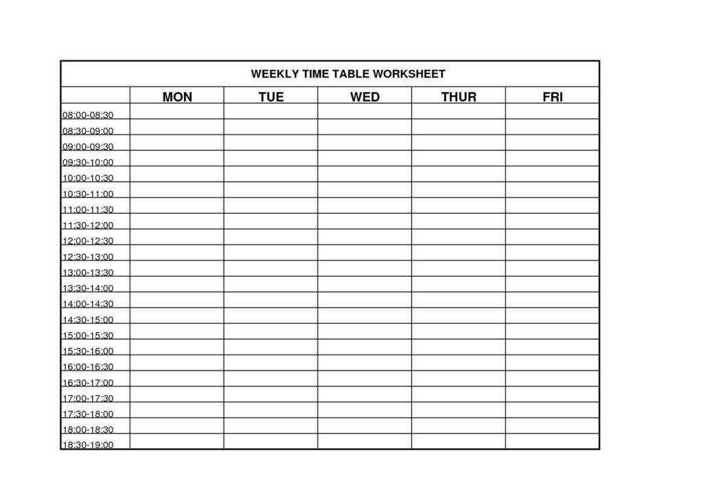 Time Management Worksheet | Homeschooldressage