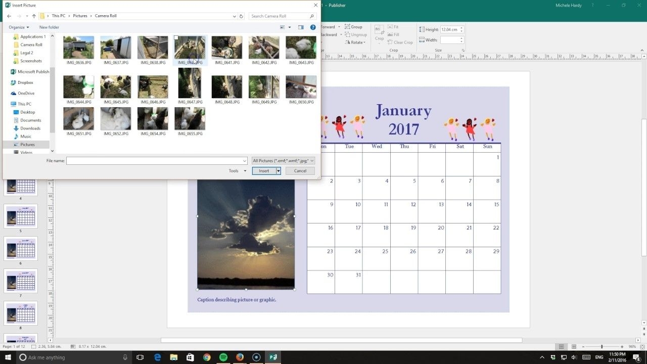 understated calendar template in publisher | calendar