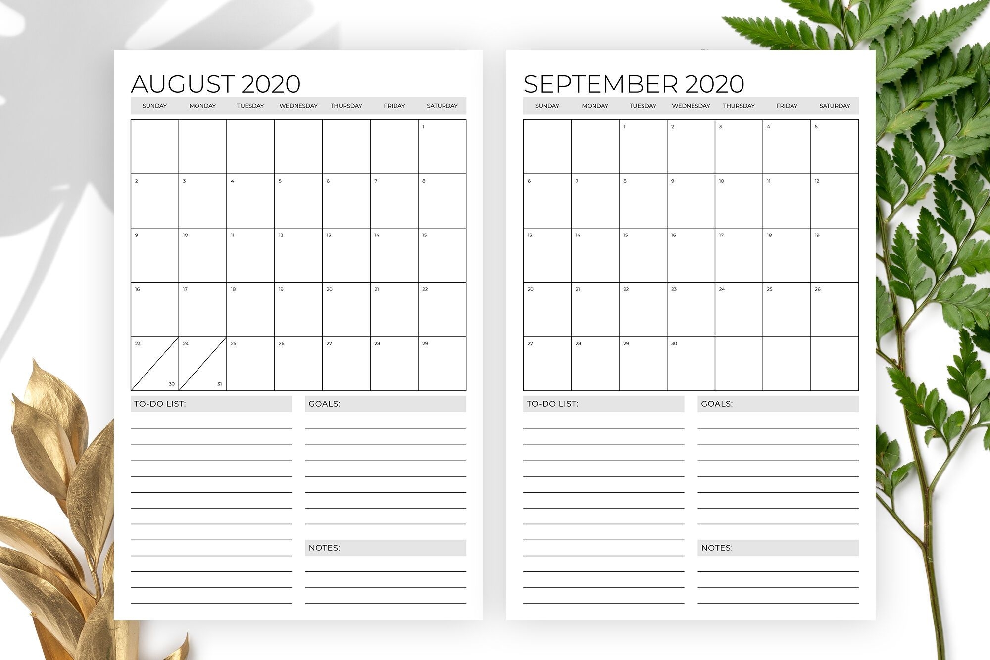 vertical 11 x 17 inch 2020 calendar templaterunning