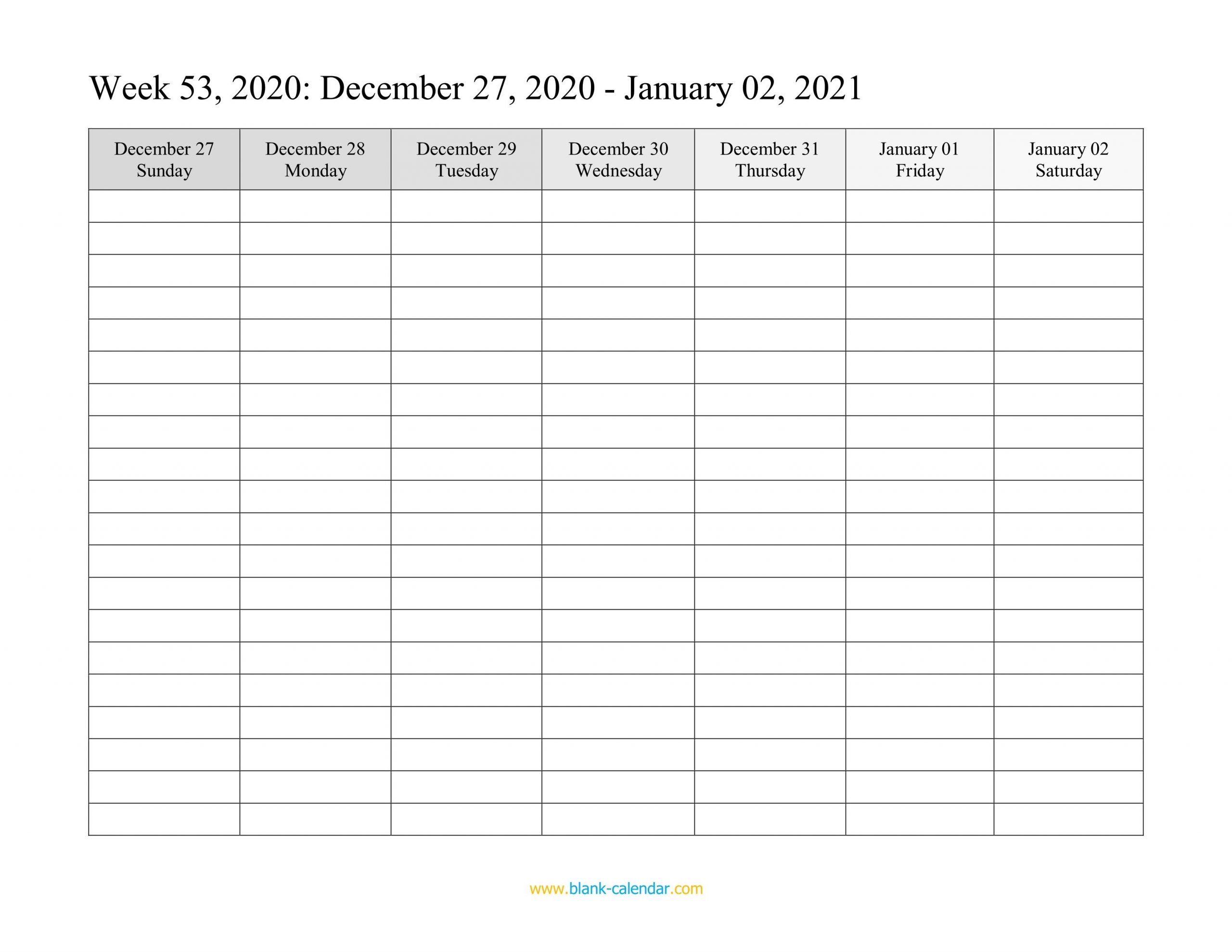 weekly calendar 2021 (word, excel, pdf)