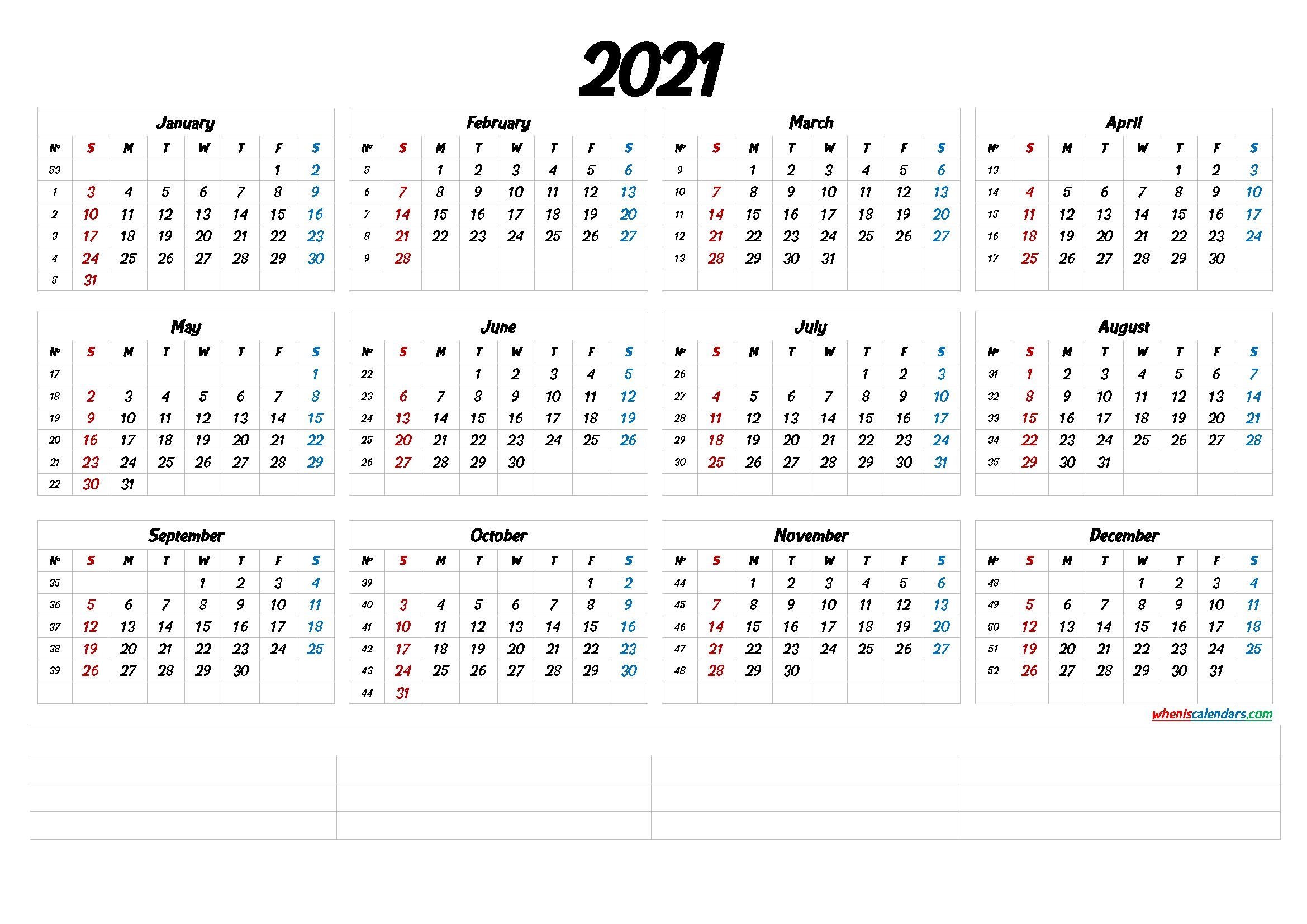 Weekly Hours Calendar Template 2021 Calendar Template 2020