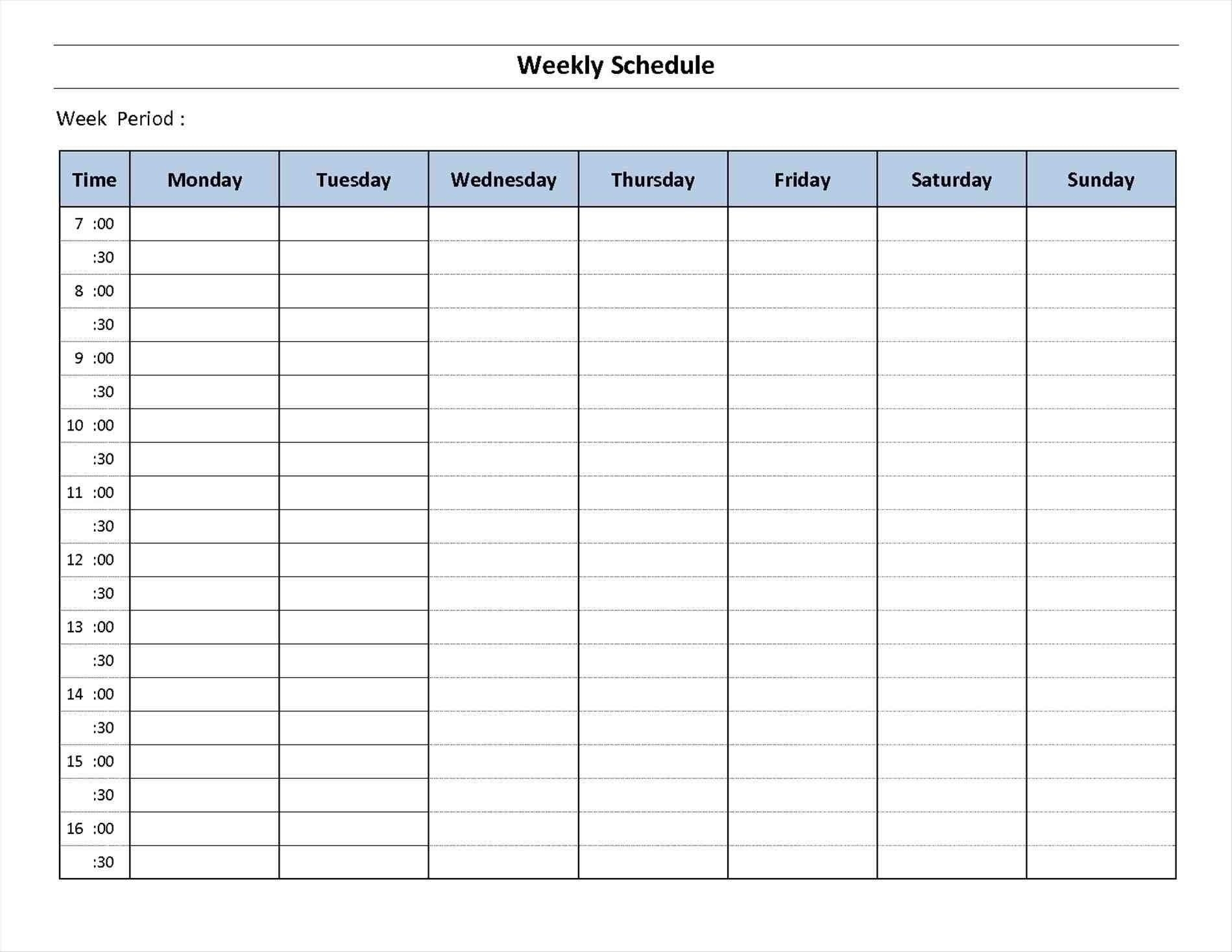Weekly Planner Printable Day 7 Calendar Inspiration Design