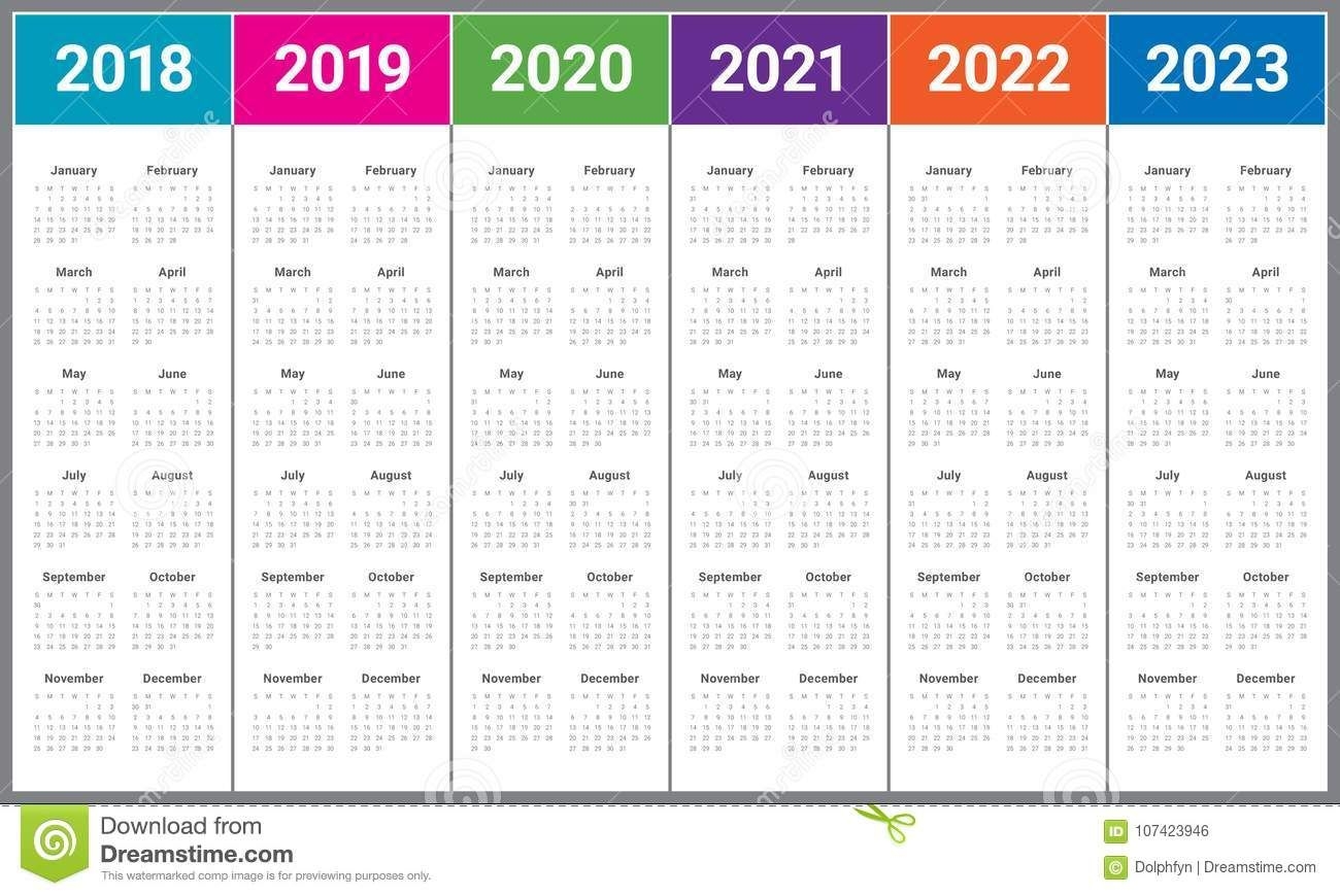 2021 2023 Five Year Planner - Example Calendar Printable