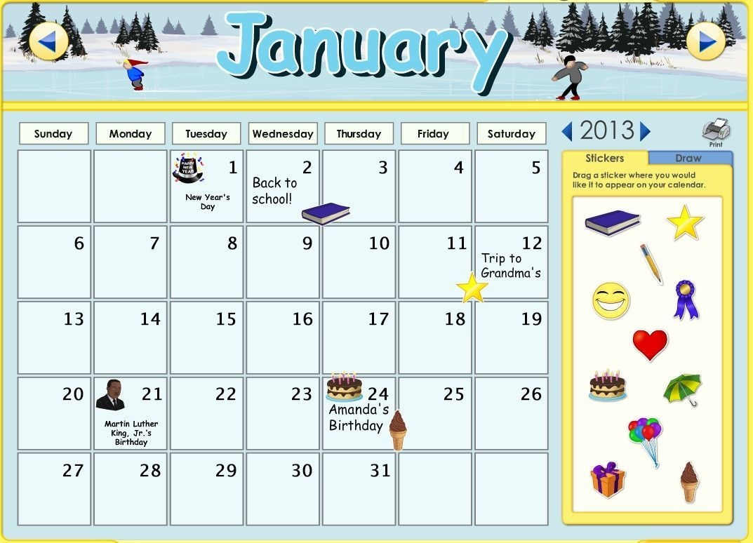 you can now customize the calendars on abcmouse! you