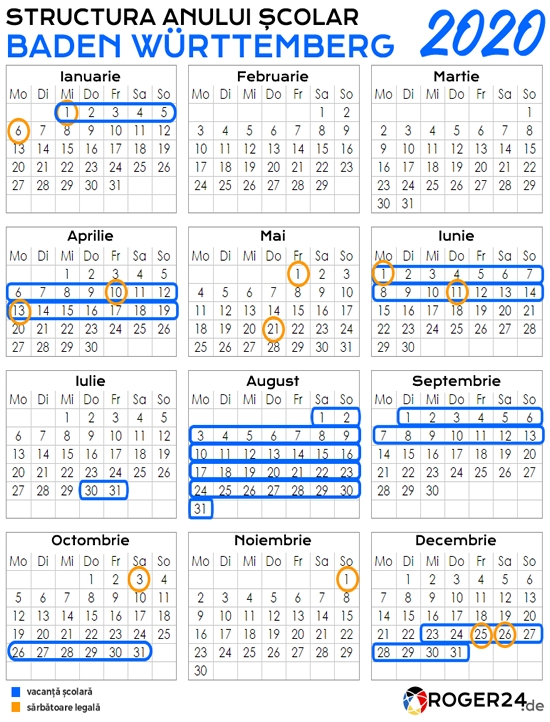 zile libere (sărbători legale) În baden württemberg