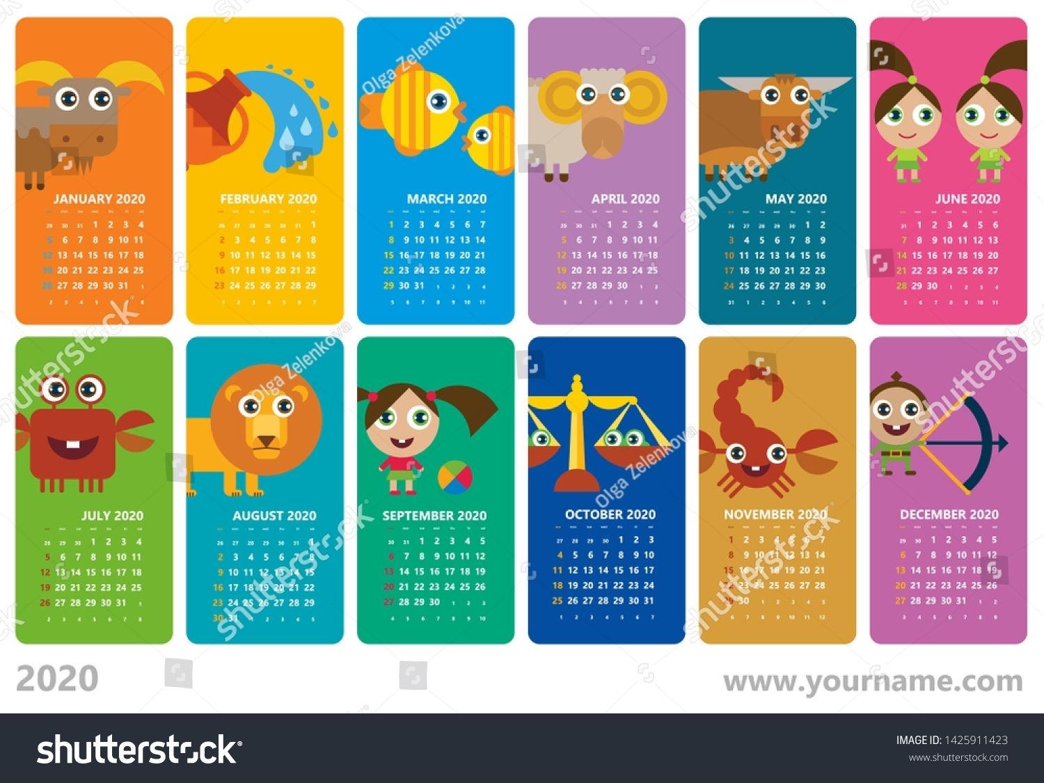 zodiac calendar dates and signs | ten free printable