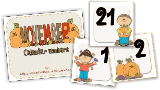 13 printable calendar numbers {free download sets} teach