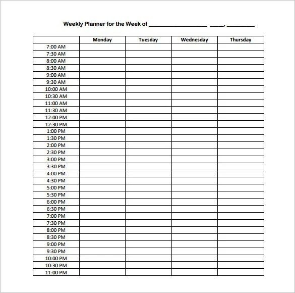 15 minute increment schedule