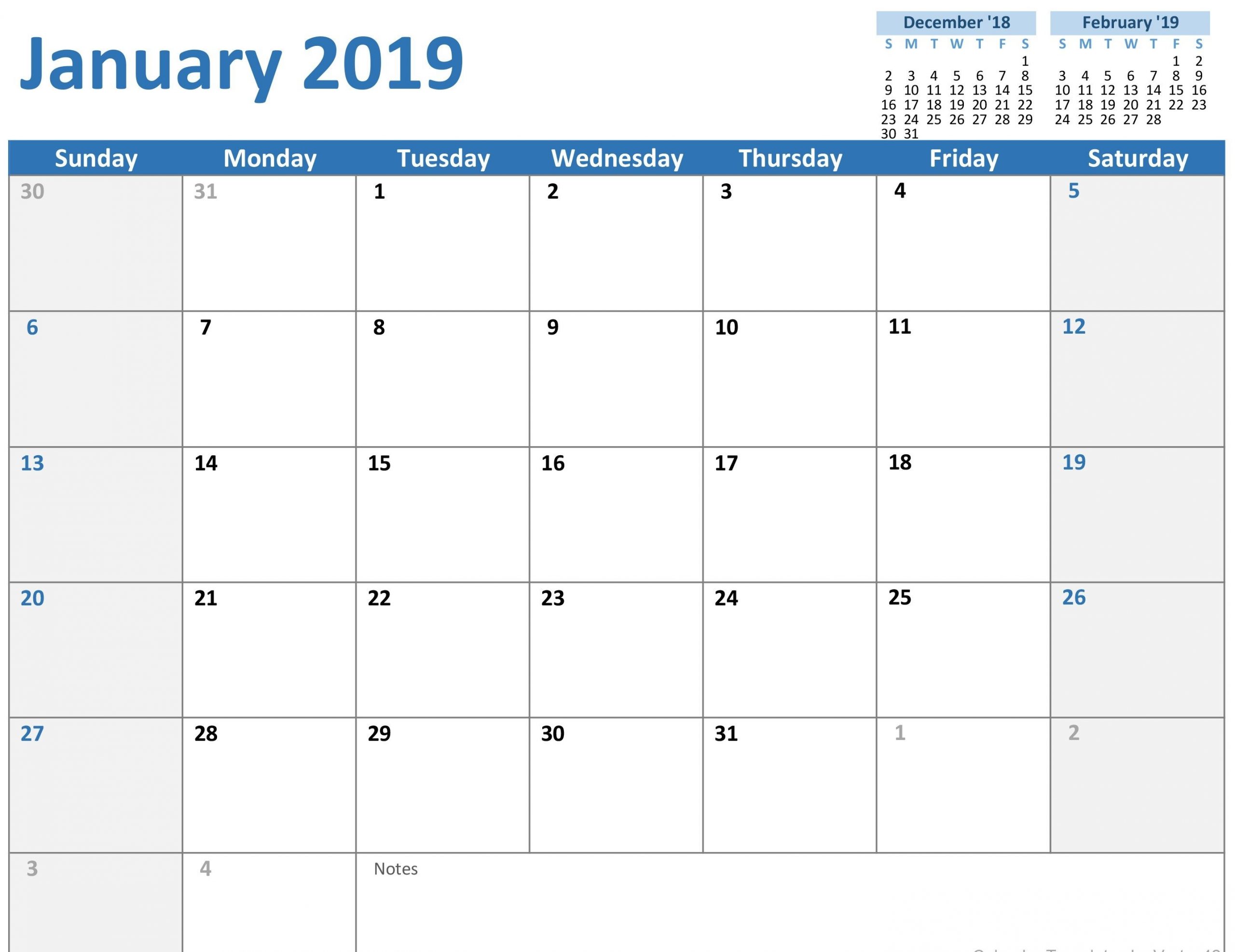 2020 Calender I Can Edit | Calendar Template Printable