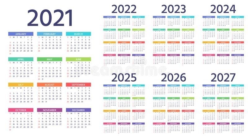 2021 2022 2023 thrre year calendar ireland | ten free