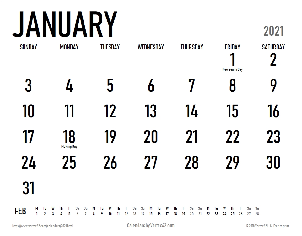 2021 calendar templates and images