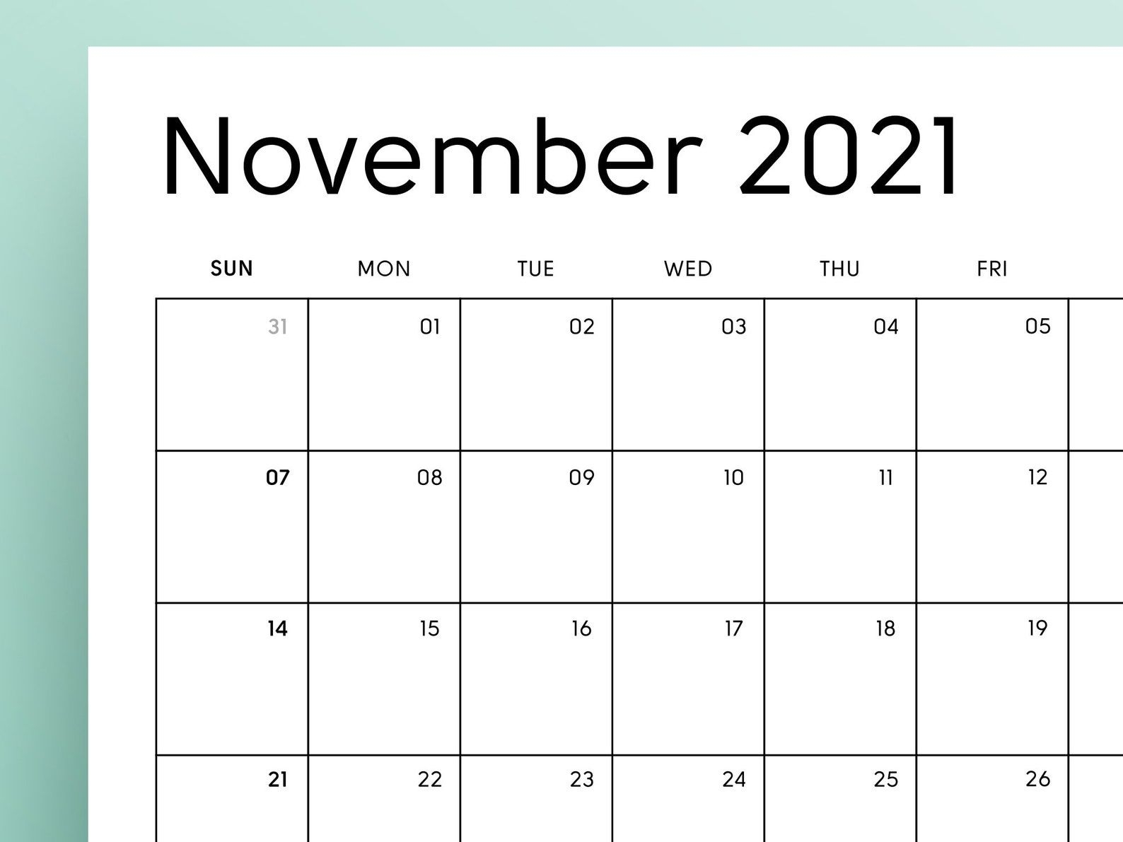 Printable Calendars 2021 Monday To Sunday - Example Calendar Printable