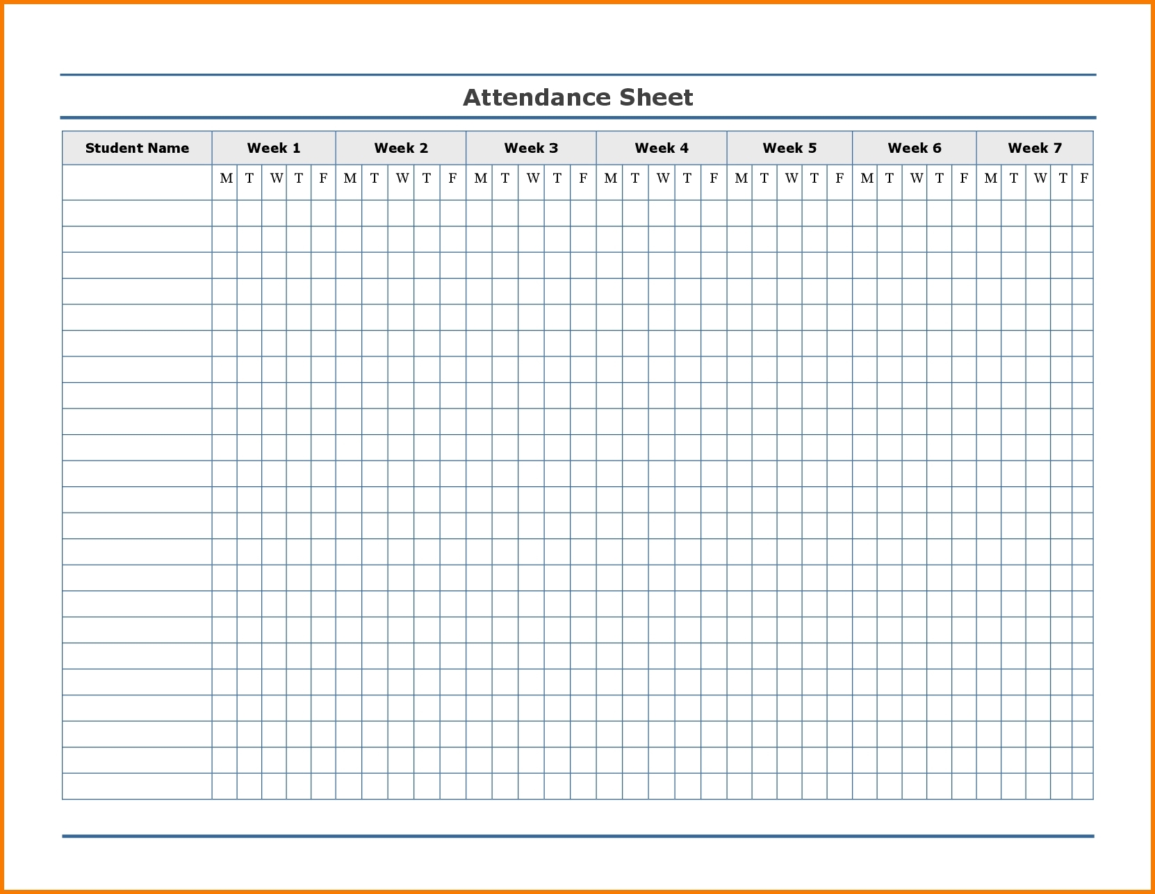 2021 printable free attendance tracker template calendar