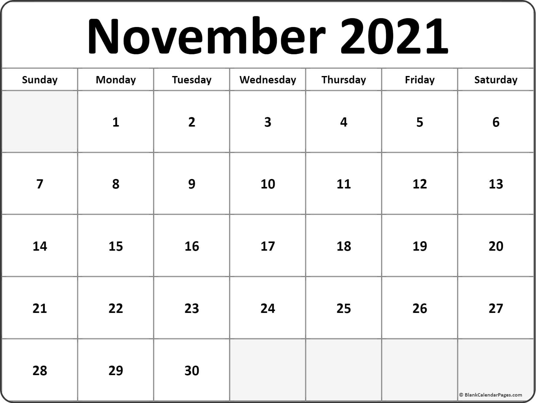 2021 printable monthly calendar | ten free printable