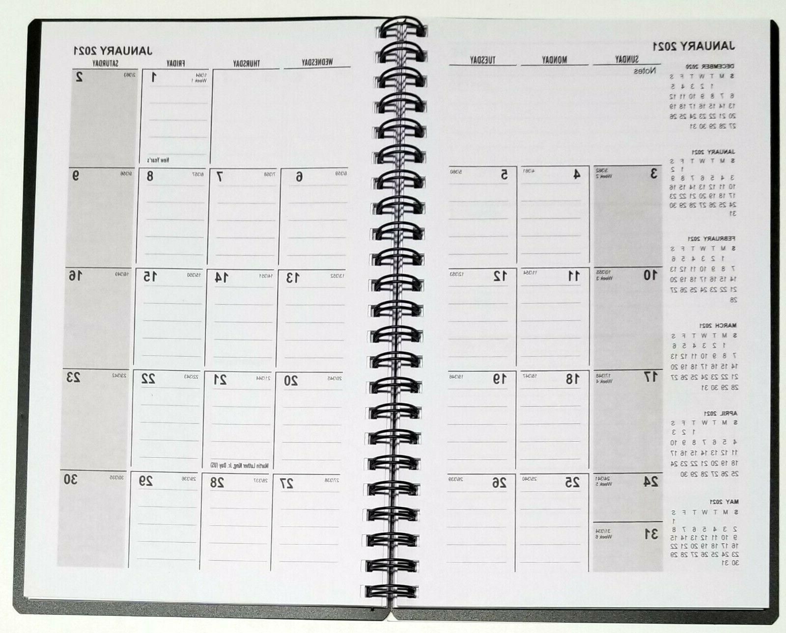 2021 Weekly/monthly Planner, Calendar, Agenda, Organizer, 5" X