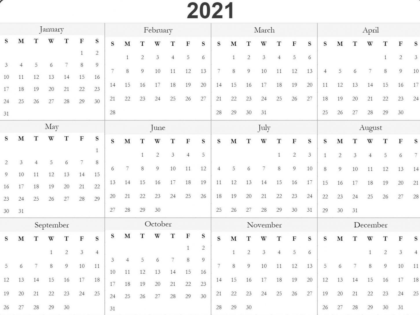 3 Month Calendar Printable 2021 | Free Letter Templates