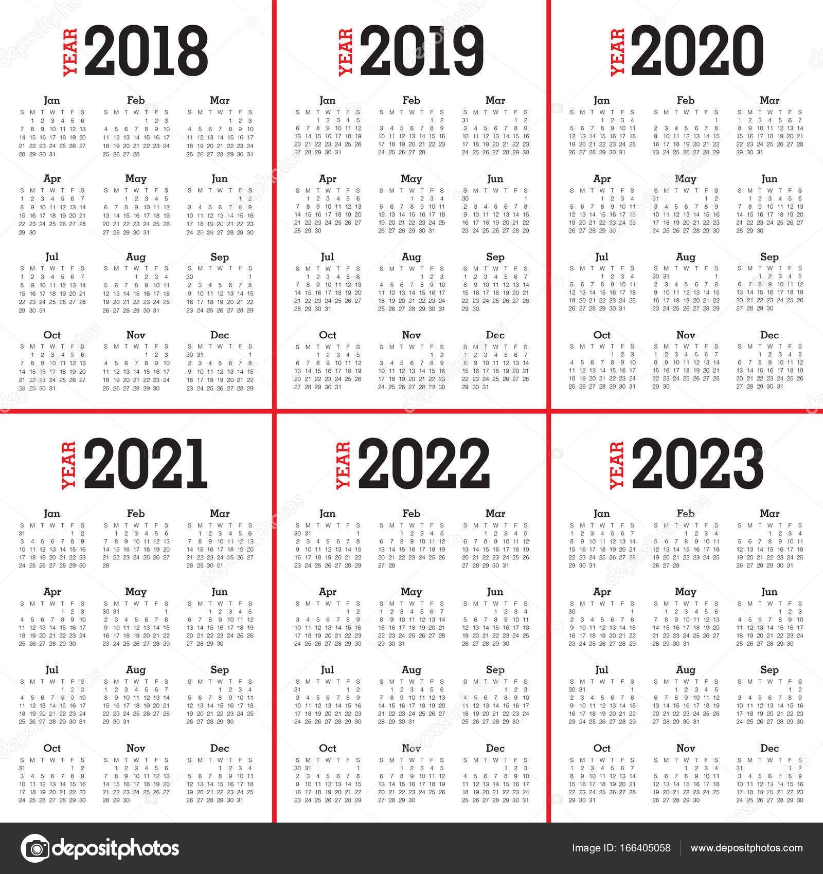 3 Year Calendar 2021 To 2023 | Calendar Printables Free