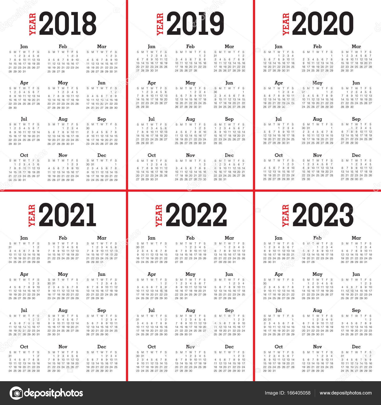 3 year calendar 2021 to 2023 | calendar printables free