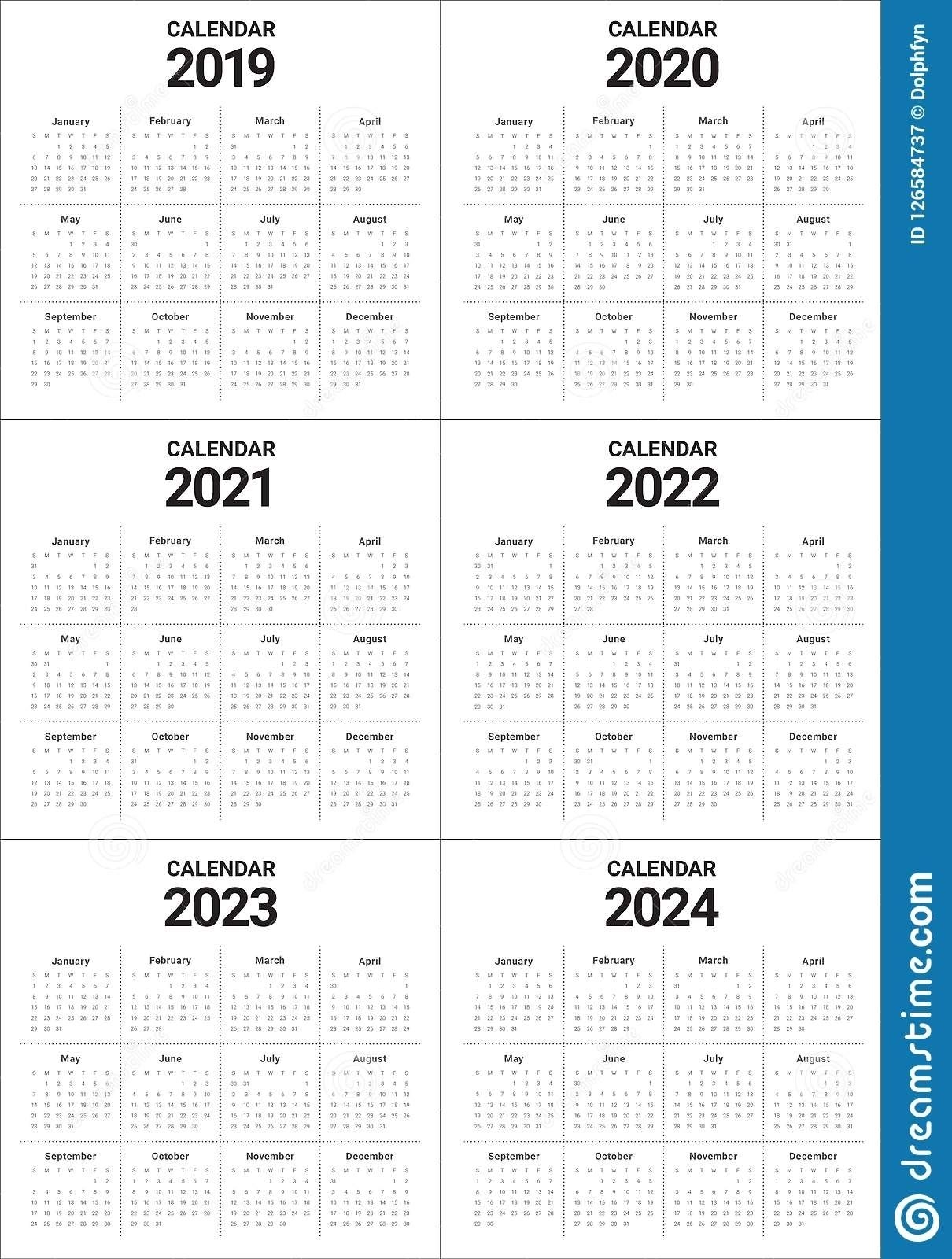3 year calendar 2022 to 2024 | ten free printable calendar