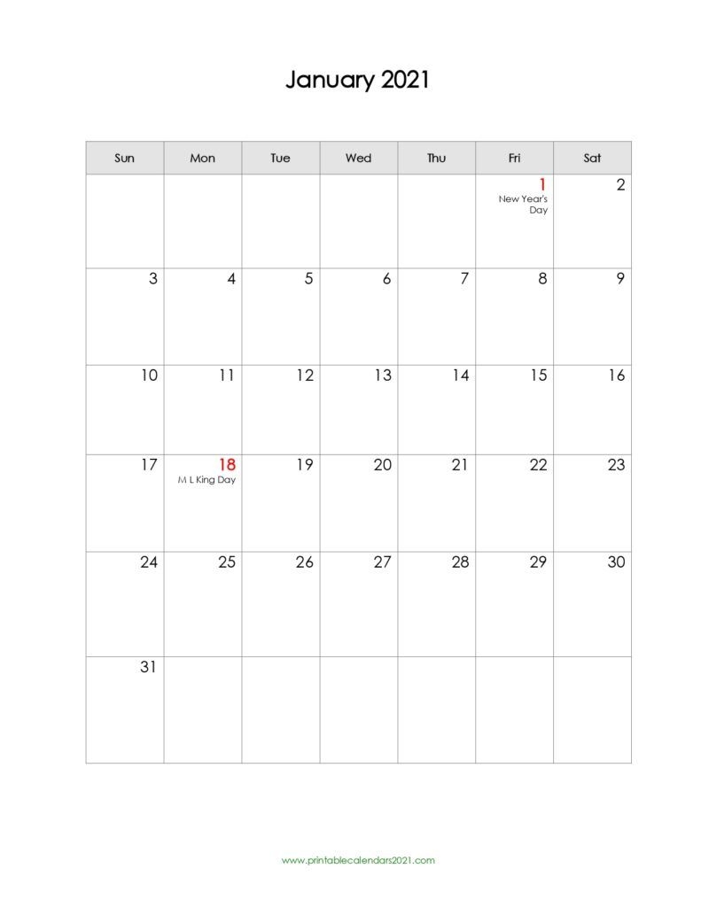 65 January 2022 Calendar Printable, January 2022 Calendar