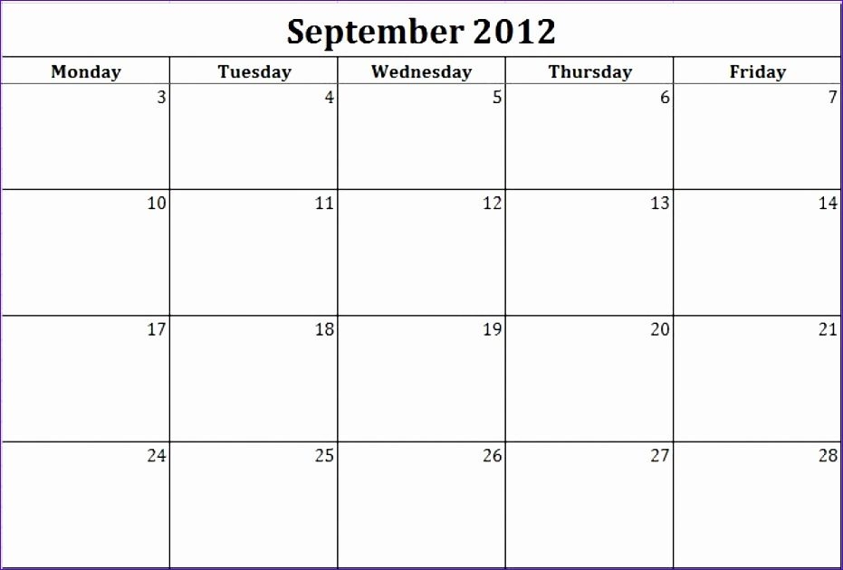 7 Monthly Calendar Schedule Template Excel Excel Templates