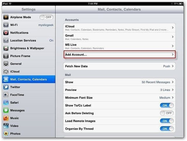 add google apps email to iphone, ipad or ipod touch