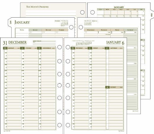 Amazon: Day Runner 2014 Vertical Weekly Planner Refill