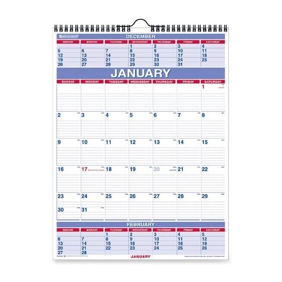 at a glance 3 months wall calendar | nordisco®