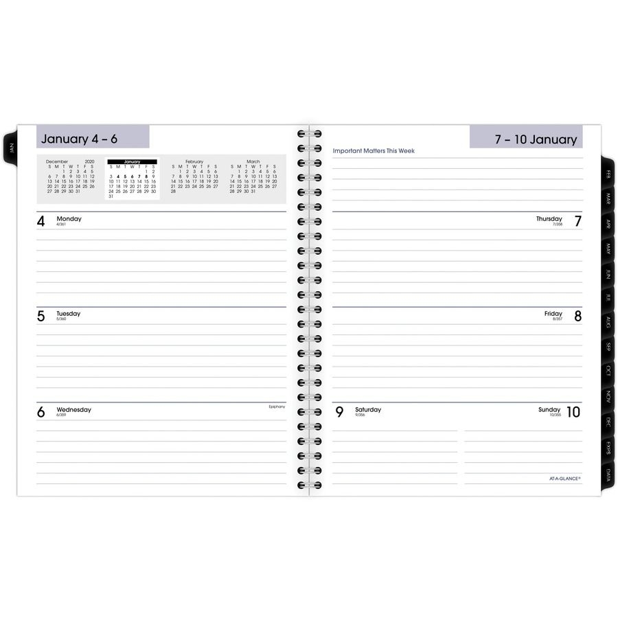 At A Glance Weekly/monthly Planner Refill Julian Dates