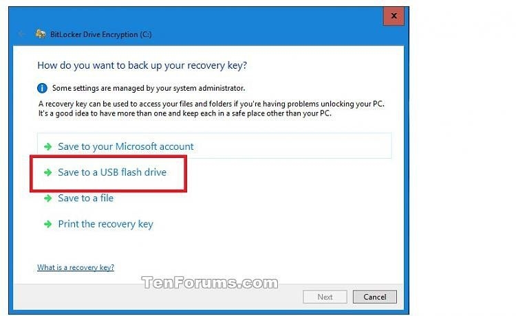 Bitlocker Save To Usb Flash Missing? Windows 10 Forums