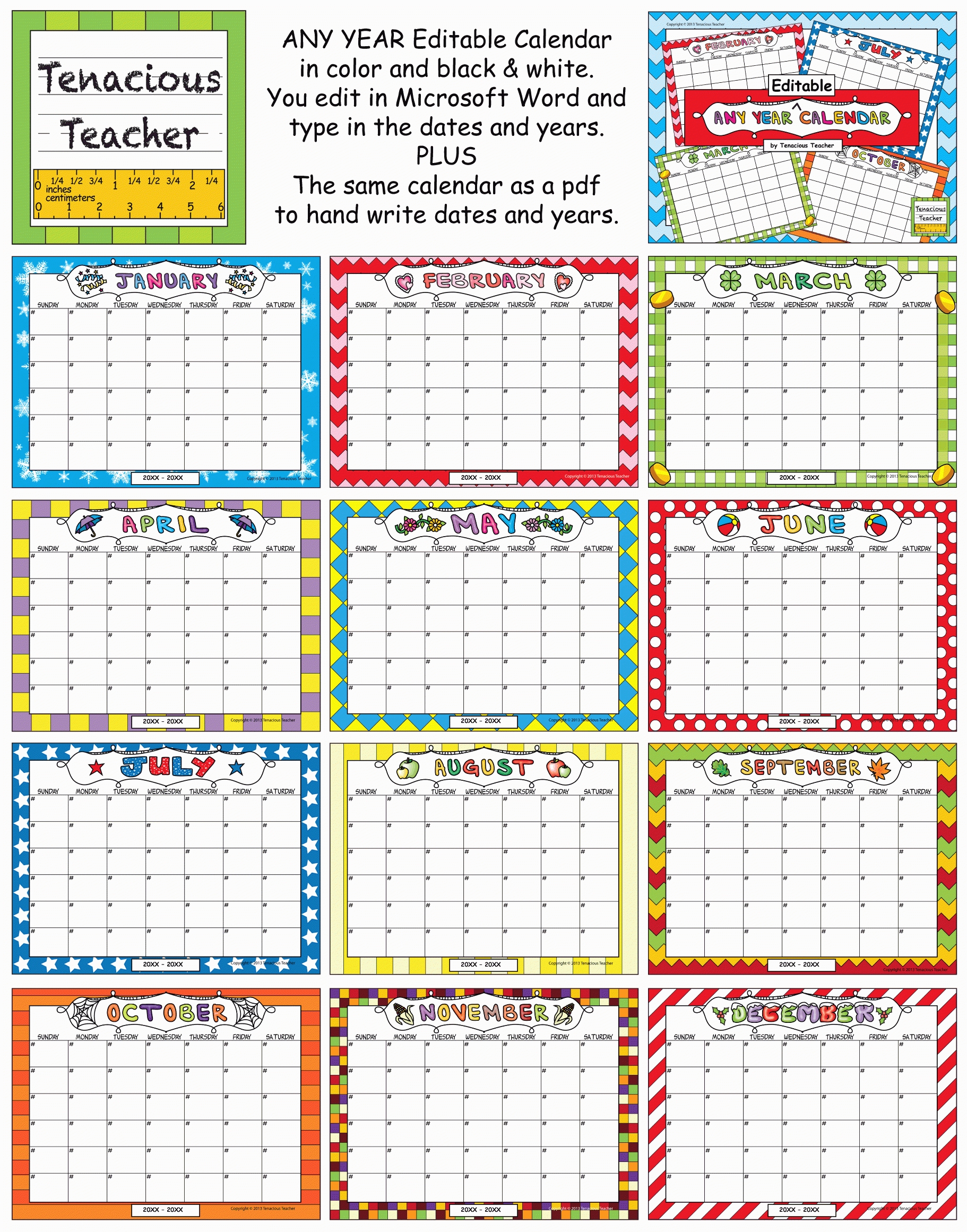 blank calendar for classroom use | calendar printable free